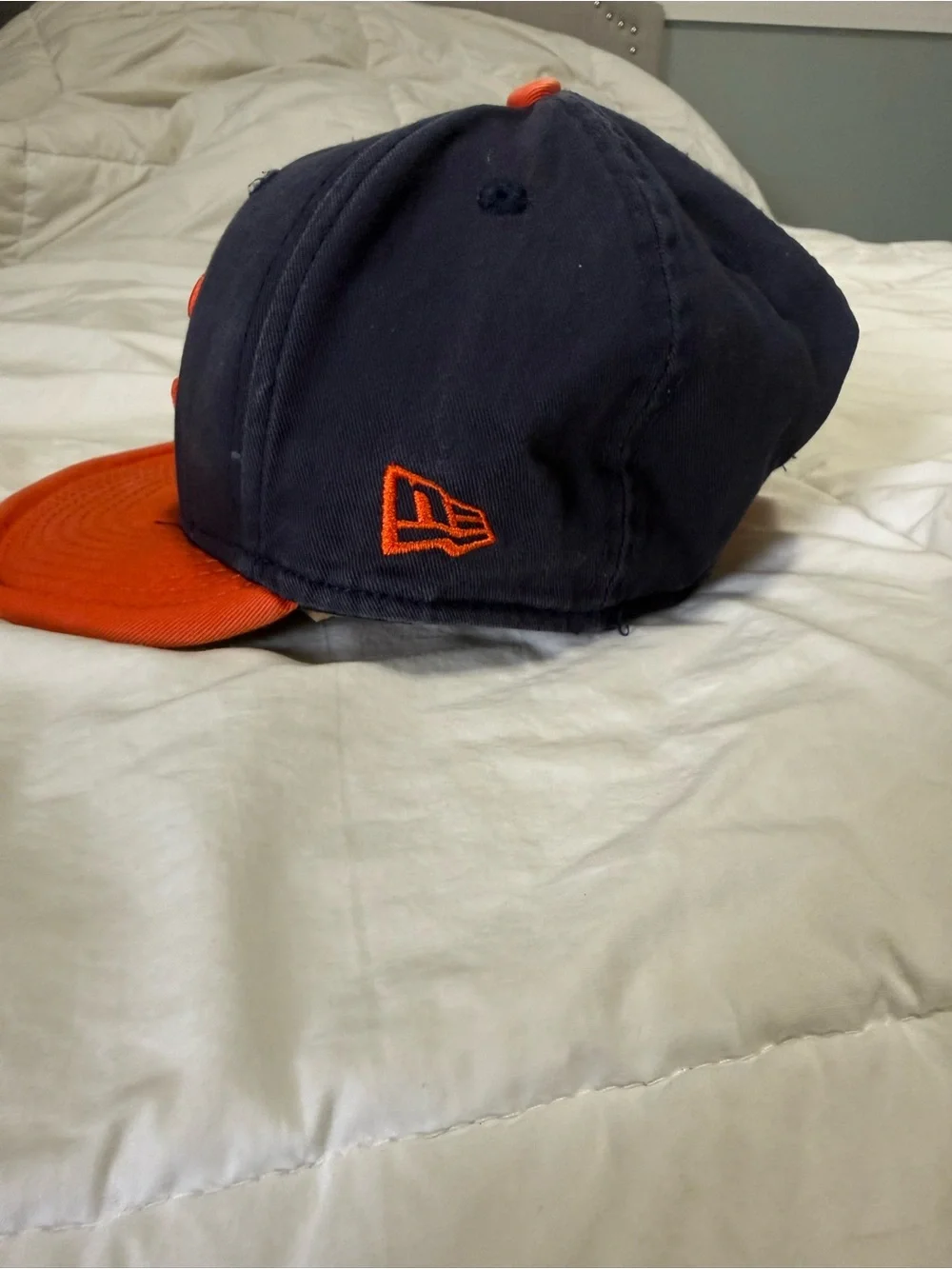 New Era men’s Navy and Orange Snapback with 'C' Logo